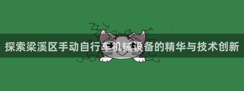 探索梁溪区手动自行车机械设备的精华与技术创新