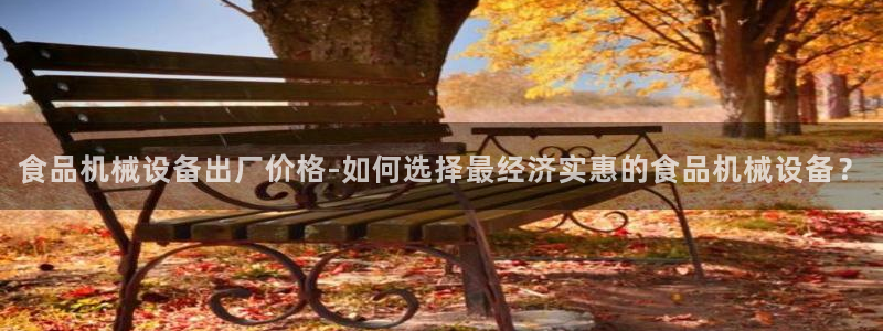 杏盛官网：食品机械设备出厂价格-如何选择最经济实惠的食品机械设备？