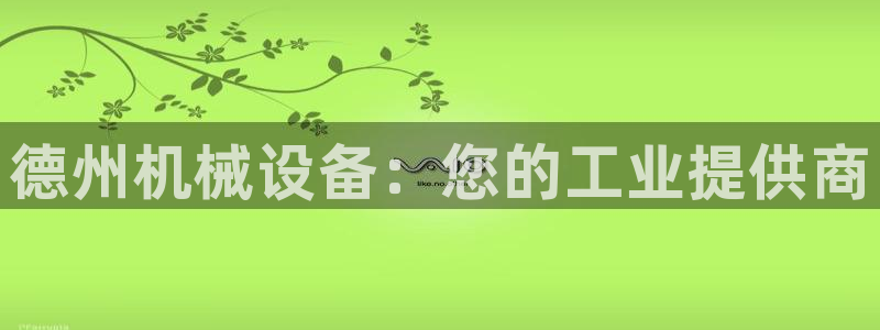 杏盛官方平台：德州机械设备：您的工业提供商