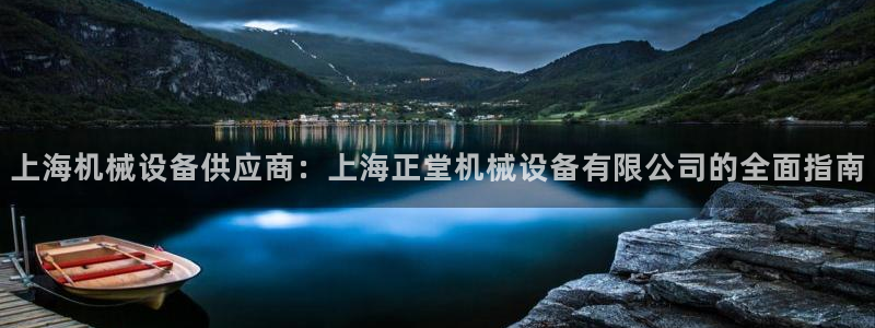 杏盛平台开户：上海机械设备供应商：上海正堂机械设备有限公司的全面指南