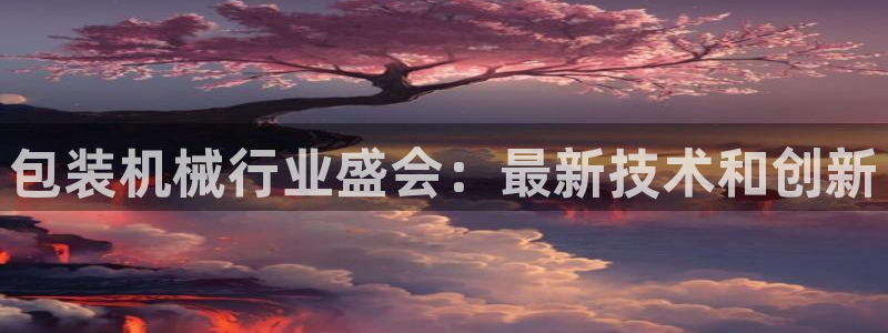 杏盛平台代理注册：包装机械行业盛会：最新技术和创新