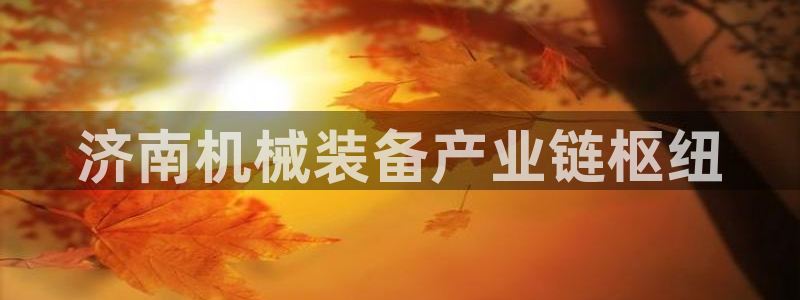 杏盛平台登录：济南机械装备产业链枢纽