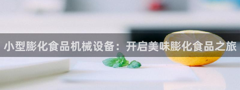 杏盛平台登录：小型膨化食品机械设备：开启美味膨化食品之旅